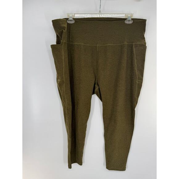 Beyond Yoga Womens Pull-On High Rise Legging Pants Side Pockets Size 4X Brown - Picture 3 of 6
